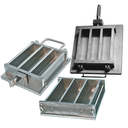 Moule ciment en acier 4x4x16 cm