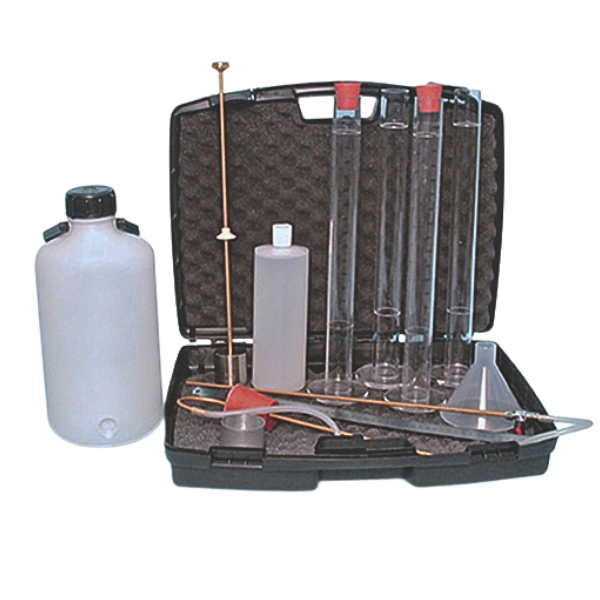 Ensemble d'équivalent de sable - granulat