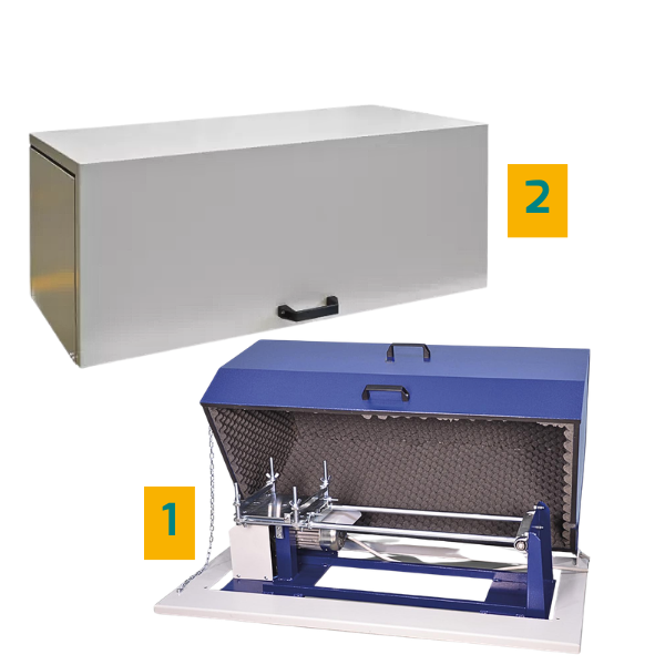 Caisson d'insonorisation table à chocs ciment 