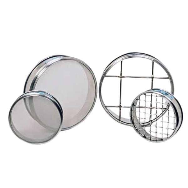Set of 32 laboratory sieves ø315 H77 (Opening 63µm to  80mm)