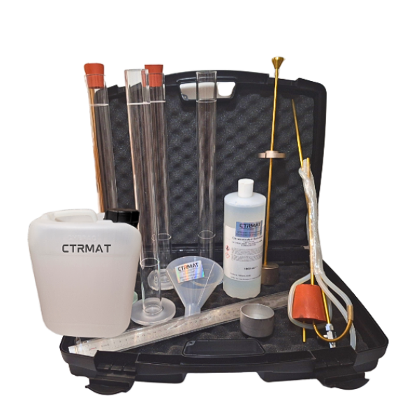 Sand equivalent set test granulat