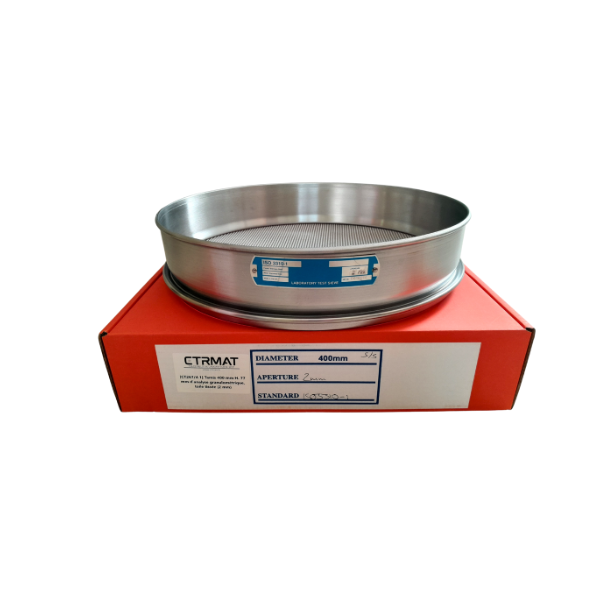 Laboratory sieve 400 mm H. 77 mm, woven mire  