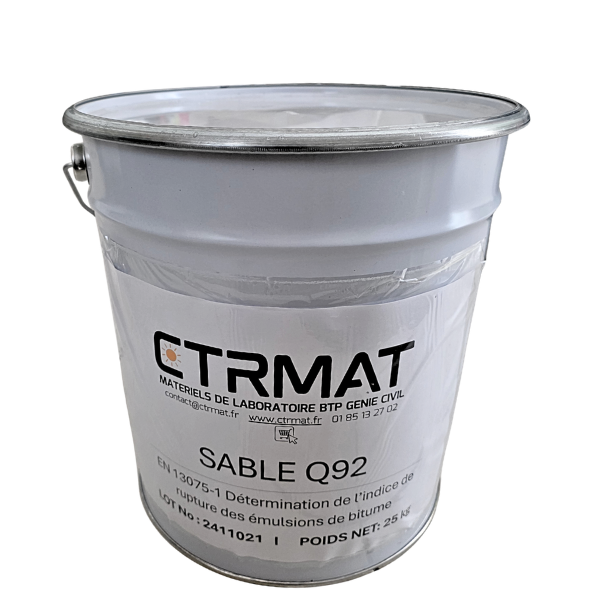 Reference filler caolin Q92 – EN 13075 - Cationic Emulsion Breakdown Index 