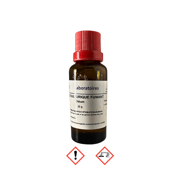 Acide sulfurique fumant (20 % SO3) Oléum 25 g