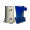 Cylindrical steel screw mold - concrete