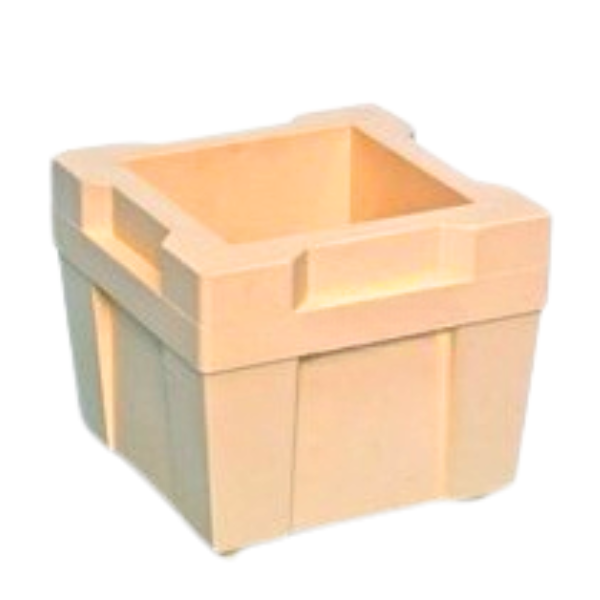 Moule cubique plastique béton 15x15 cm