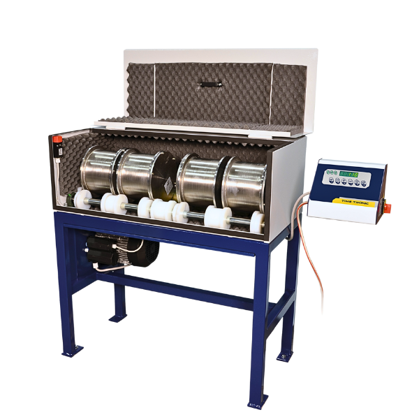 Micro deval machine with safety cabinet