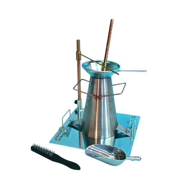 Concrete slump cone, complete set 