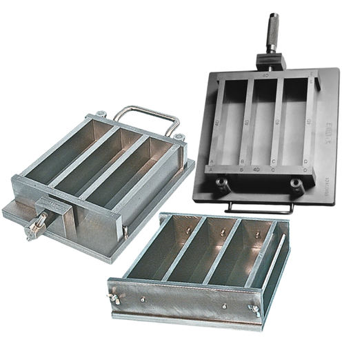 Steel cement mould 4x4x16 cm