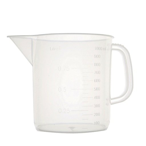 [CTR051/B3] Plastic beaker with handle 3000 ml