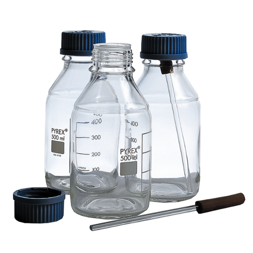 Bouteille d'essai en verre 