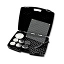 Mallette complète pour essai de limite de plasticité comprenant une plaque de mesure en verre, des boîtes en aluminium, une capsule en porcelaine et un calibre métallique - CTRMAT.