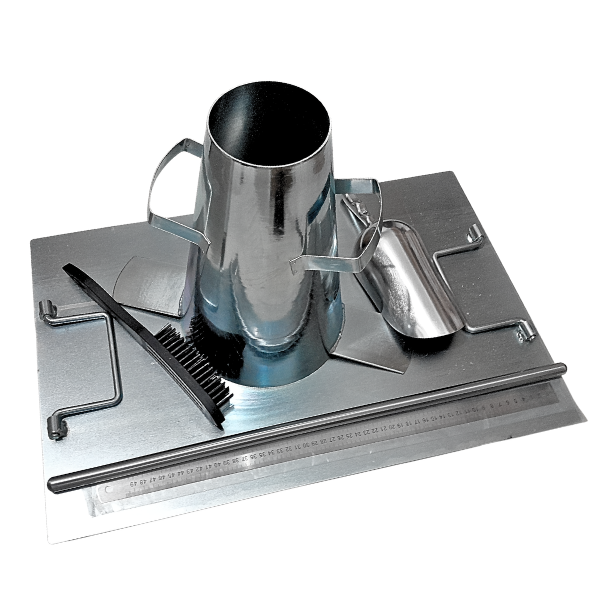 Cône d'Abrams acier galvanisé - chantier Béton