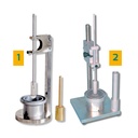 Appareil de pénétration au piston avec tige graduée et récipient cylindrique pour essai de consistance sur mortiers frais et chaux - CTRMAT