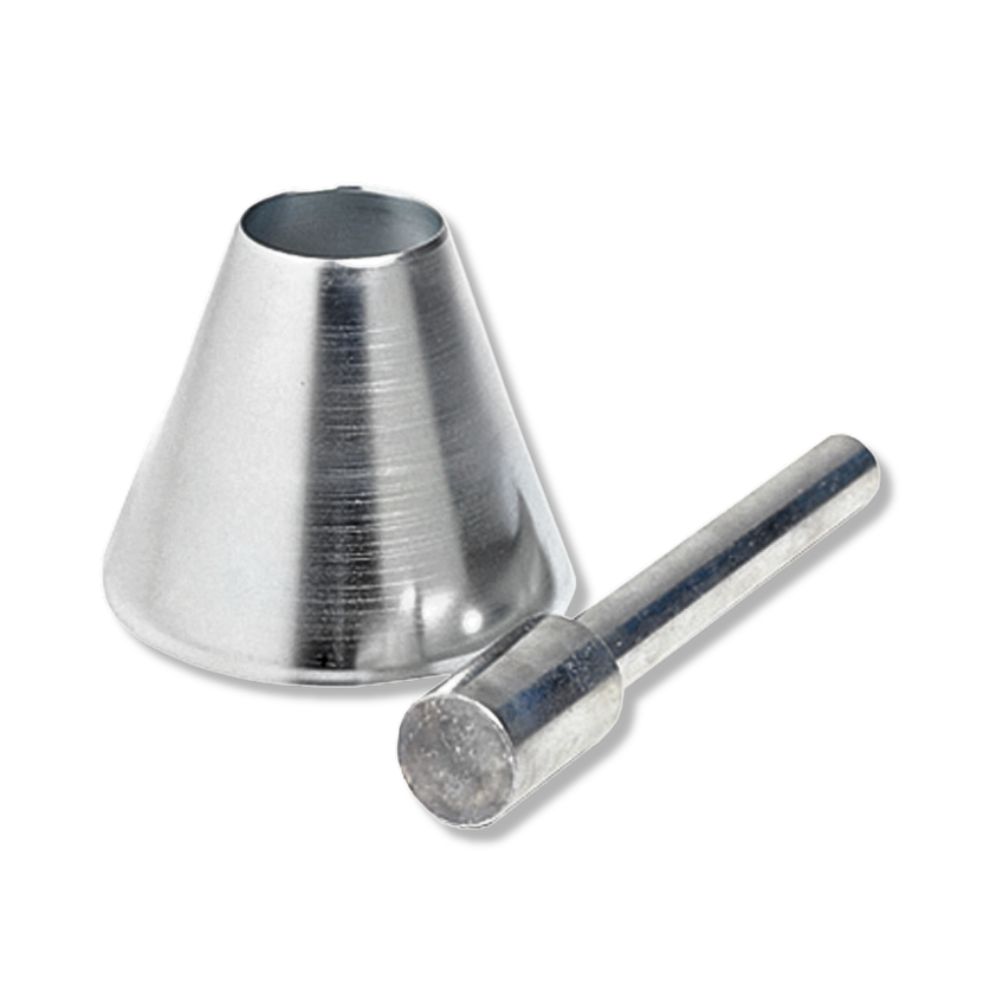 Steel sand absorption cone and pestle
