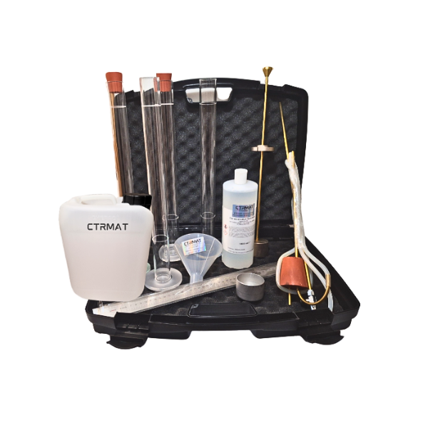 Sand equivalent set test granulat