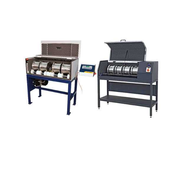 Micro deval machine with safety cabinet