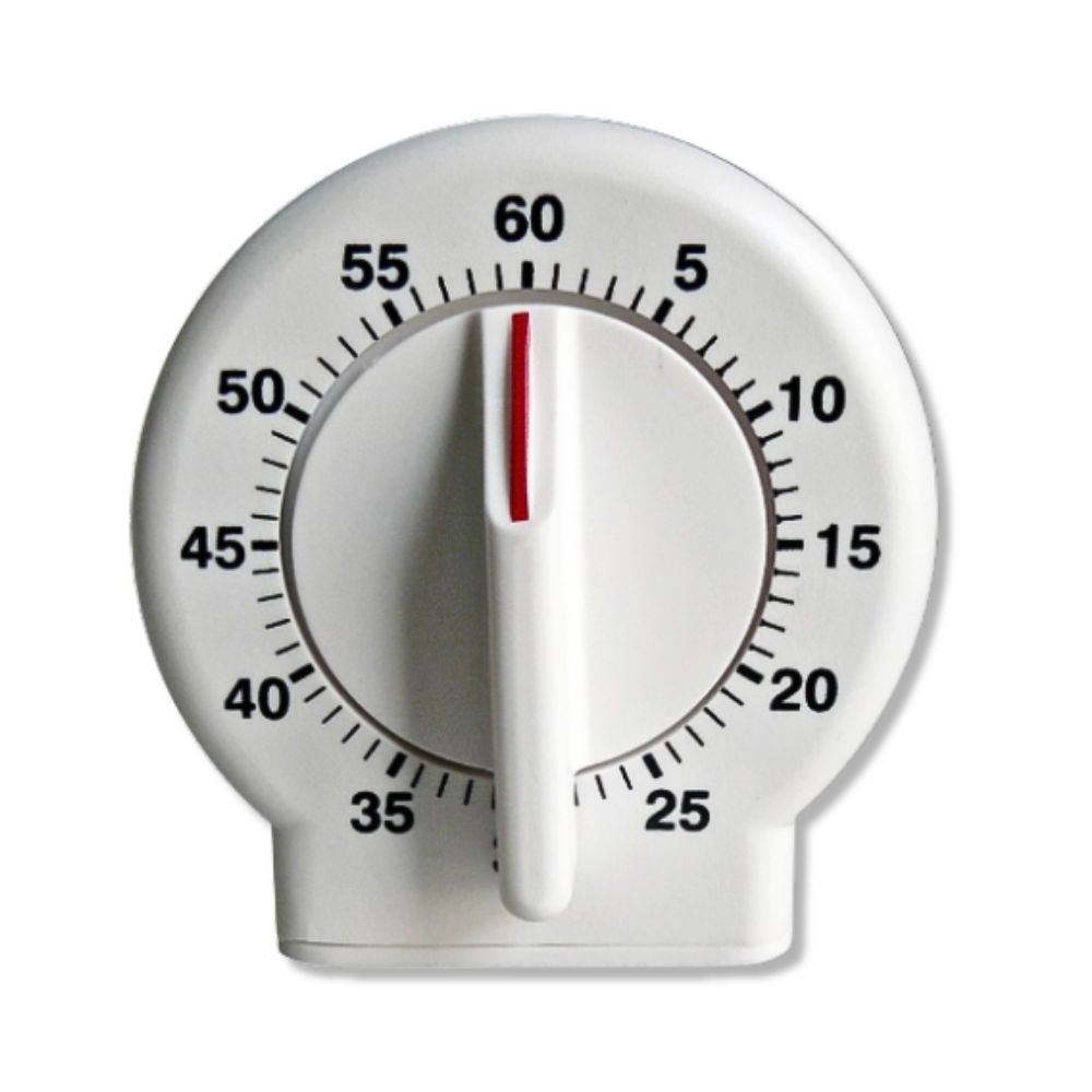 60-Minute Mechanical Timer with Alarm