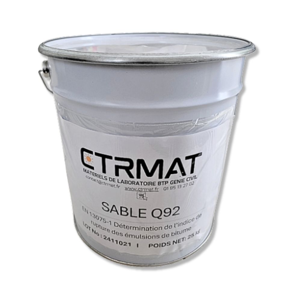 Reference filler caolin Q92 – EN 13075 - Cationic Emulsion Breakdown Index 