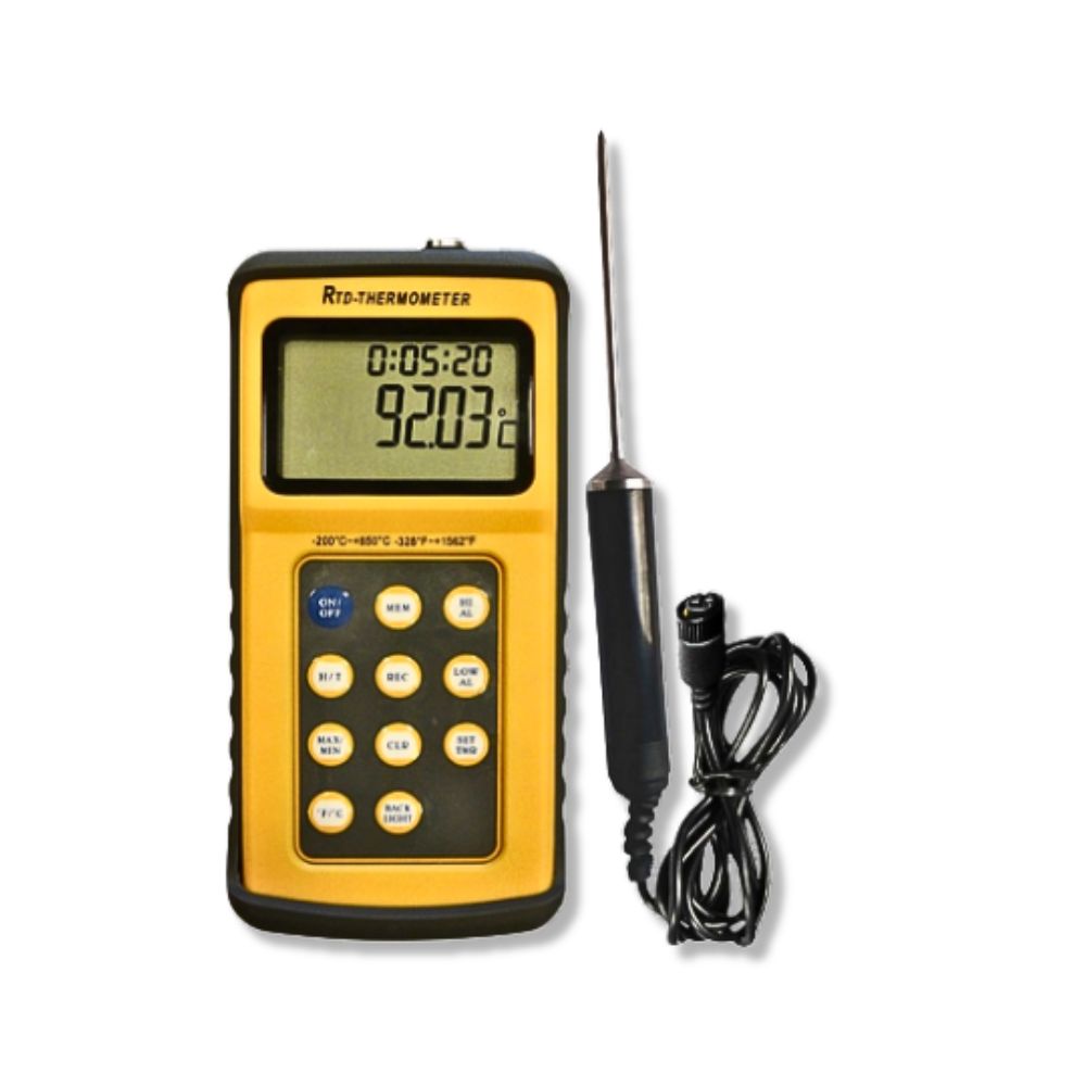 Digital thermometer -200°/+850°C with PT100 probe