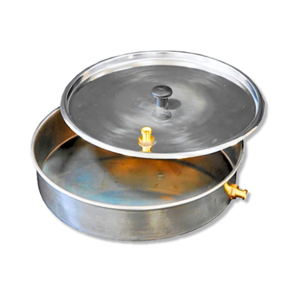 Cover and lid for wet sieving 