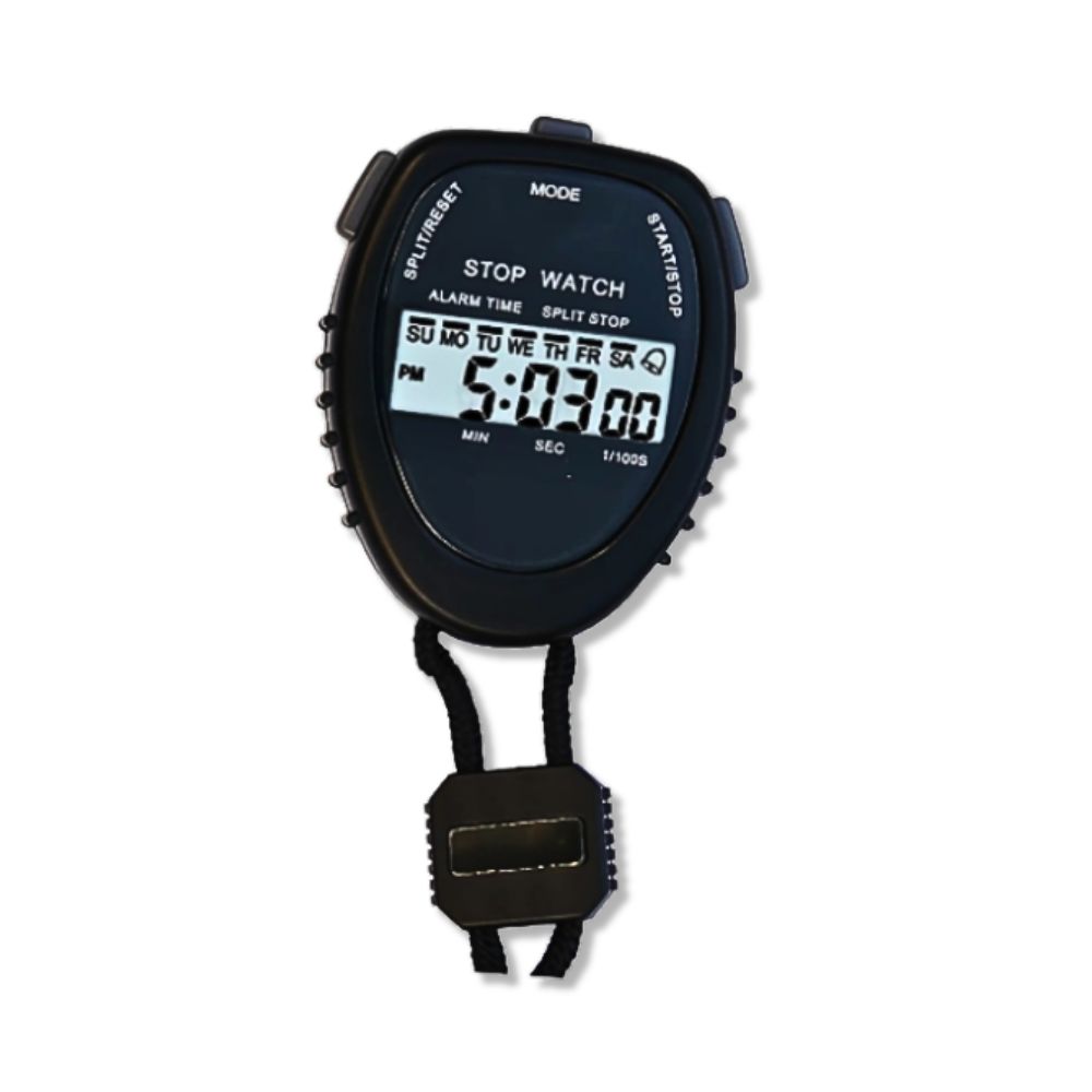 Digital Stopwatch with 1/100-Second Precision