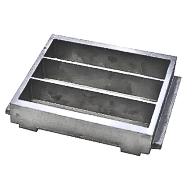 Cement mould 4x4x16 cm feed hopper 
