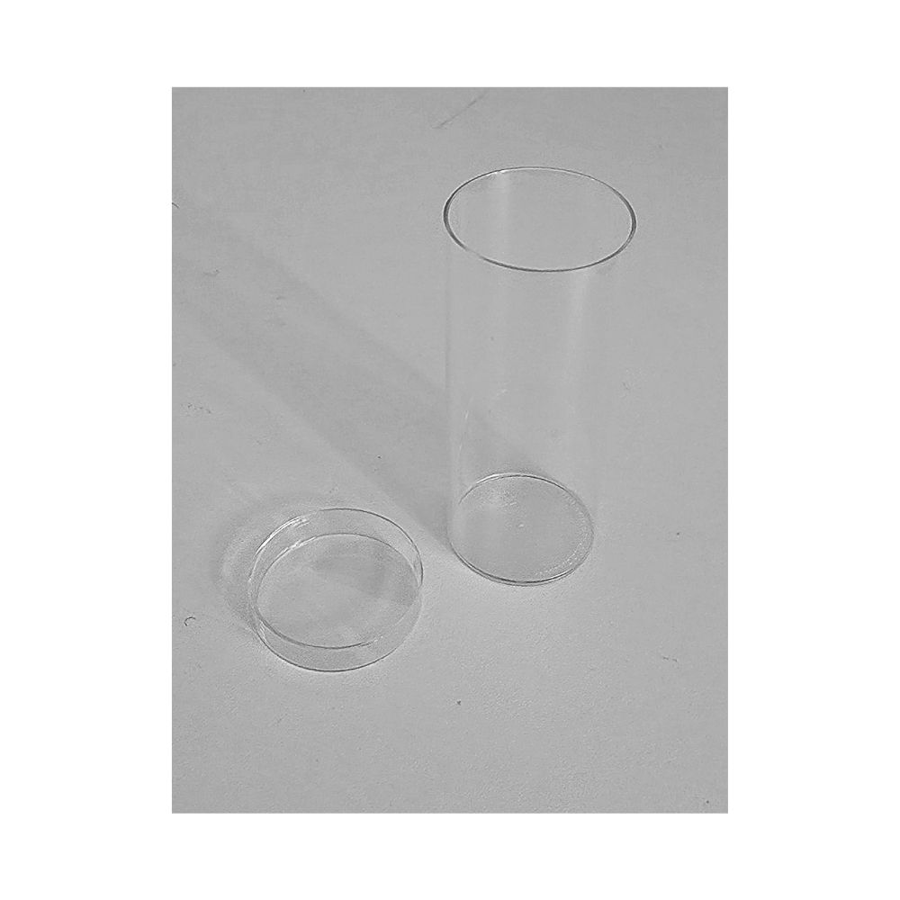 Transparent Plastic Mould, 40 x 100 mm, with Lid