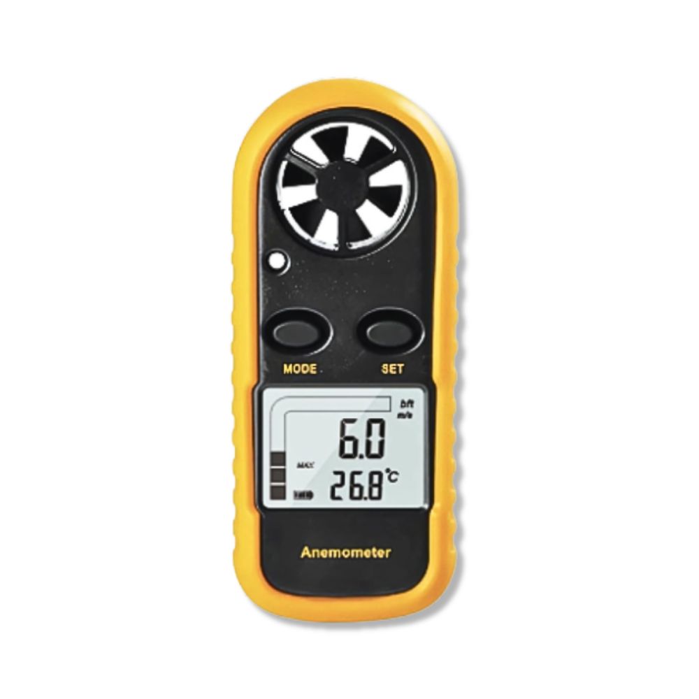 Flow Anemometer - Measures Air and Wind Speed