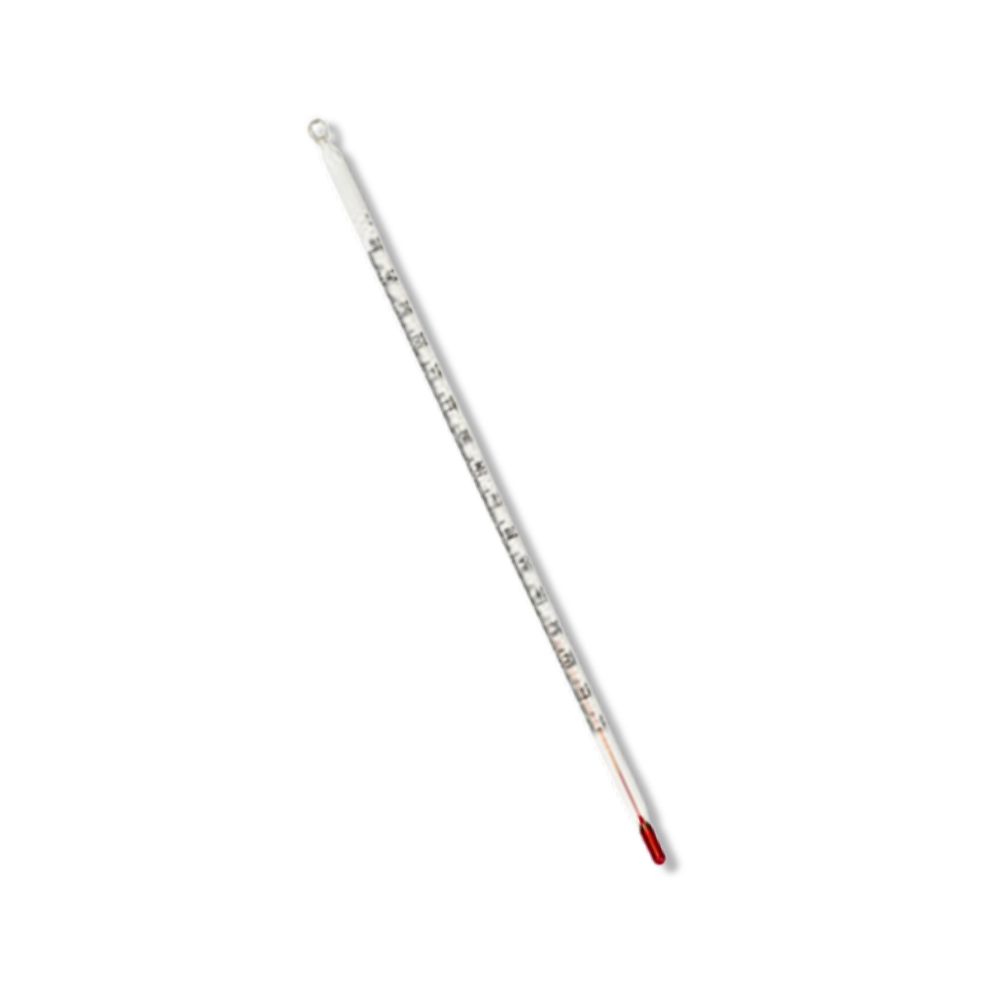 Glass Chemical Thermometer -10 to +200°C | Mercury-Free