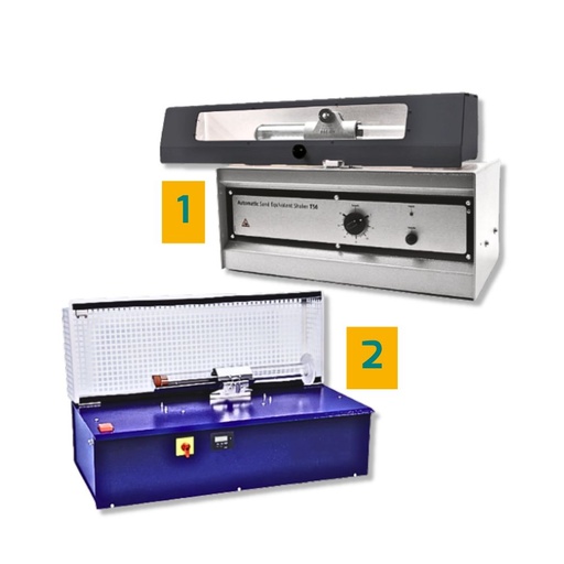 Motorized sand equivalent shaker