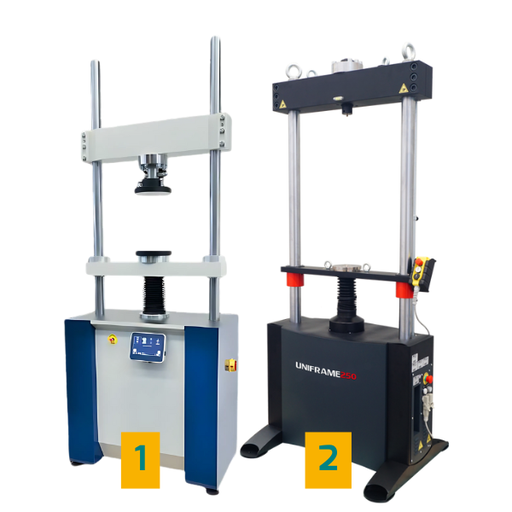 Universal compression/tension machine with CBR-MARSHALL-DURIEZ test accessories