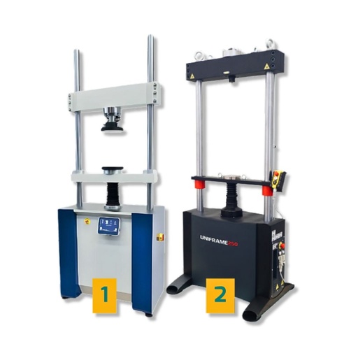 Universal compression/tension machine with CBR-MARSHALL-DURIEZ test accessories