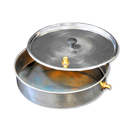 Cover and lid for wet sieving 