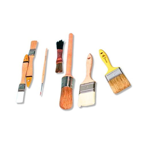 Cleaning brush for residue and sieves