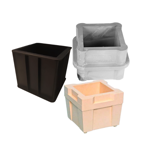 [CTR015/CP] Plastic cubic mould 15 x 15 cm - Concrete
