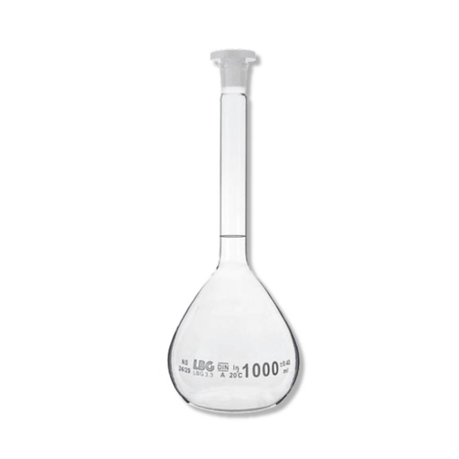 Glass volumetric flask with lid 100 ml