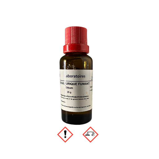 [30736/025] Acide sulfurique fumant (20 % SO3) Oléum 25 g