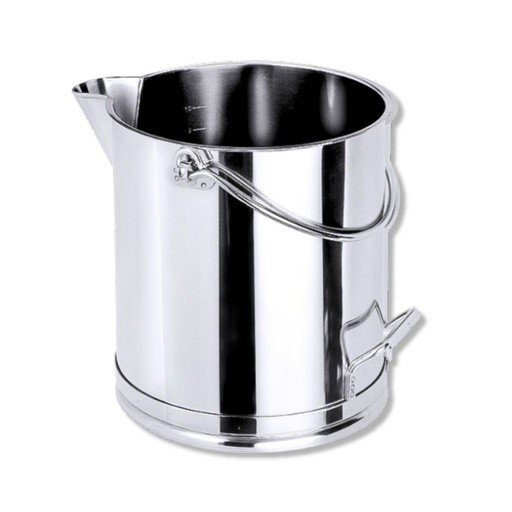 [CTRISE10] Seau Inox 10L avec Bec Verseur | Graduation Interne
