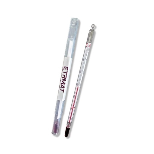 Laboratory Glass Thermometer with Internal Scale, Ø 9 mm