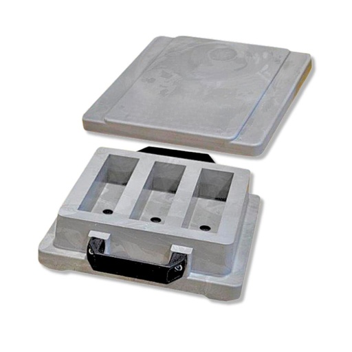 [CTR109] Moule Prismes Ciment 4x4x16 cm Plastique | EN 196-1