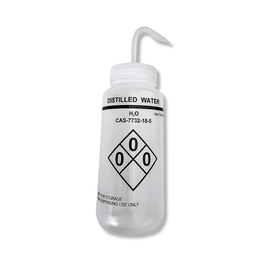 Pissette de Sécurité en Plastique avec Système Anti-Goutte — Eau Distillée