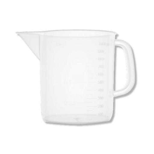[CTR051/B3] Plastic beaker with handle 3000 ml