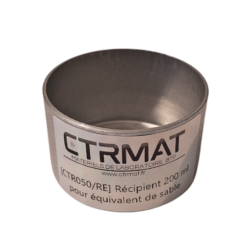 [CTR050/RE]  Récipient en acier 200 ml - Equivalent de sable