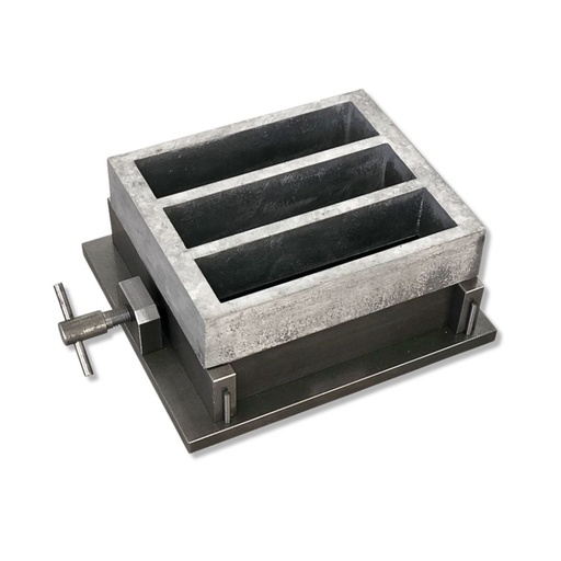 [CTR100/H] Cement mould 4x4x16 cm feed hopper 